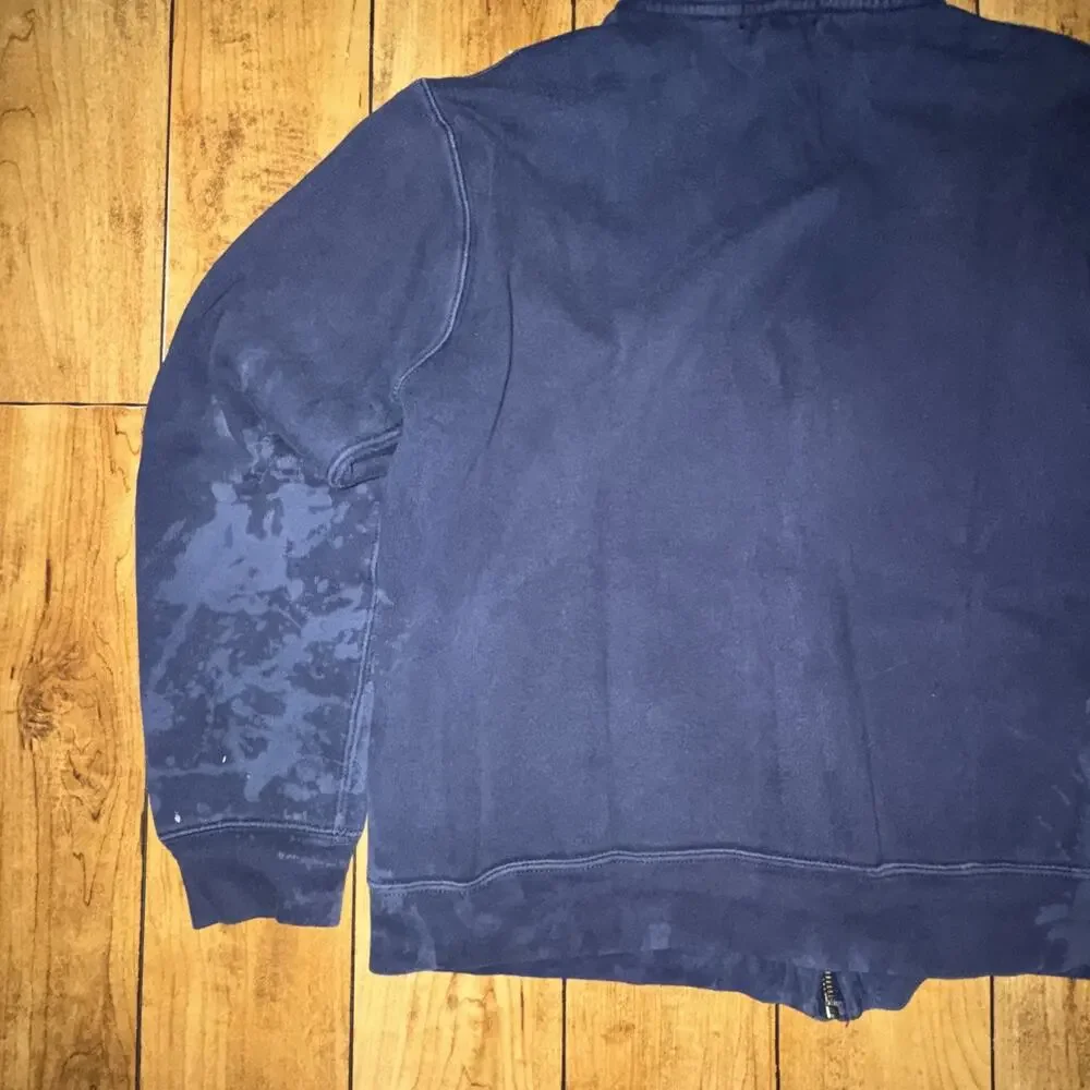 Kids Polo Ralph Lauren Full Zip Hoodie Navy XL 19x23 Distressed Sun Faded